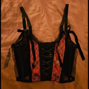 Plaid Corset Top